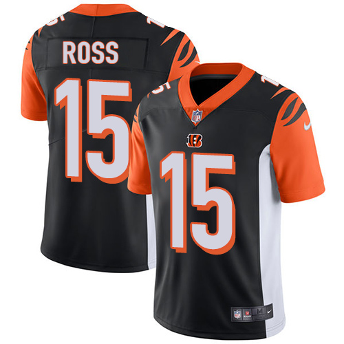 Nike Bengals #15 John Ross Black Team Color Youth Stitched NFL Vapor Untouchable Limited Jersey